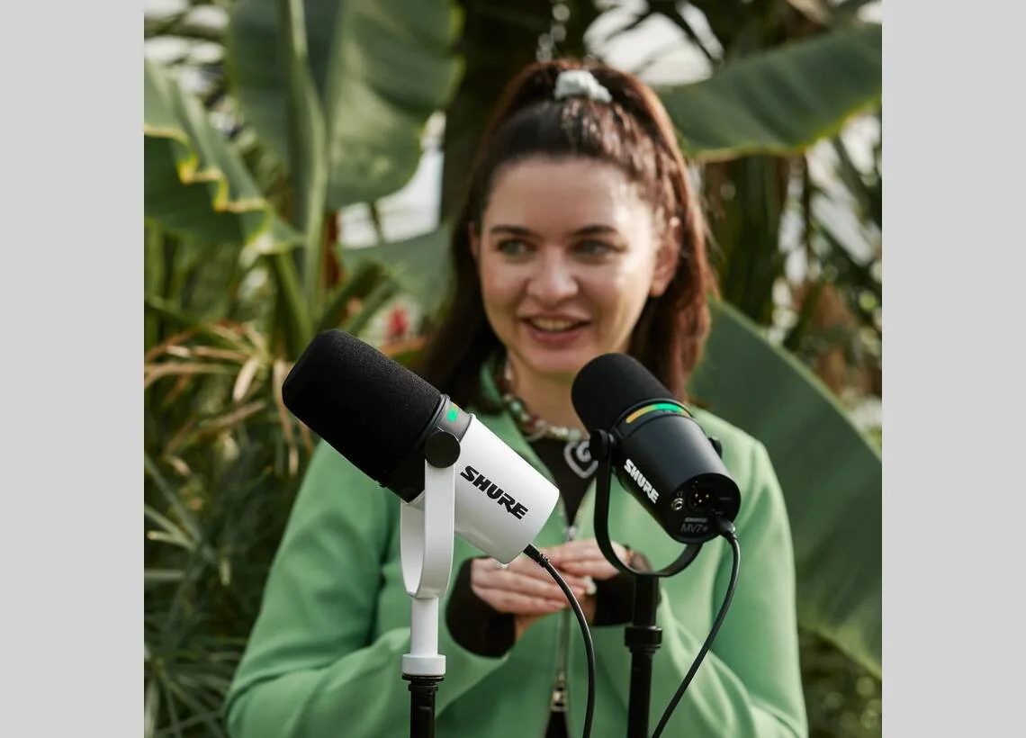 Shure MV7+ USB+XLR hybrid microphone